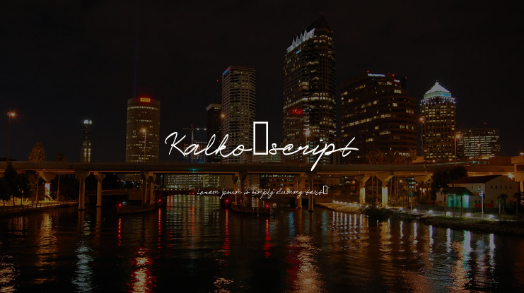 Kalko_script Font