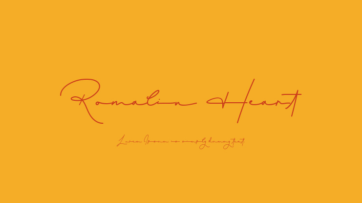 Romalin Heart Font