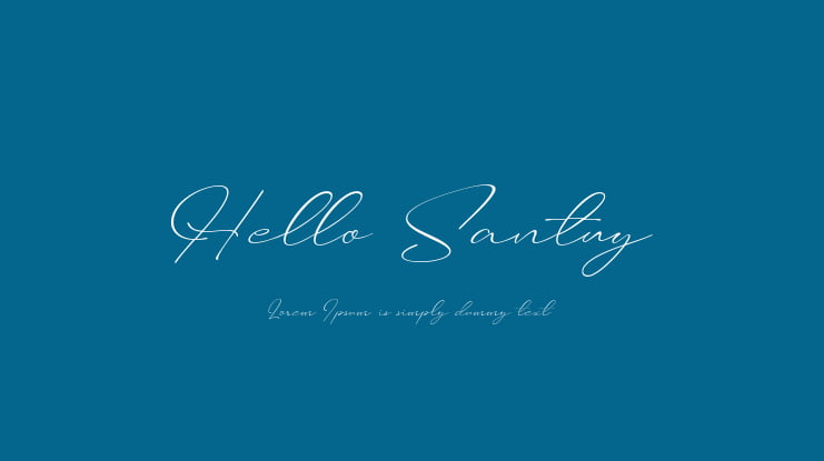 Hello Santuy Font
