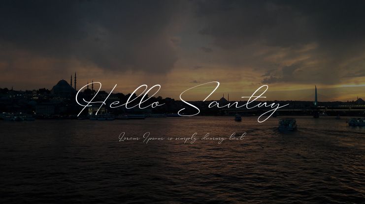 Hello Santuy Font