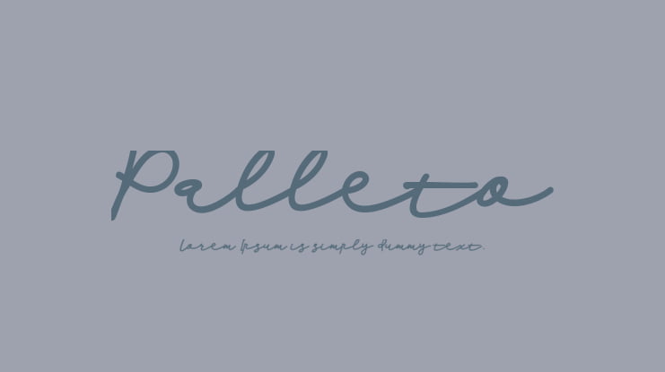 Palleto Font