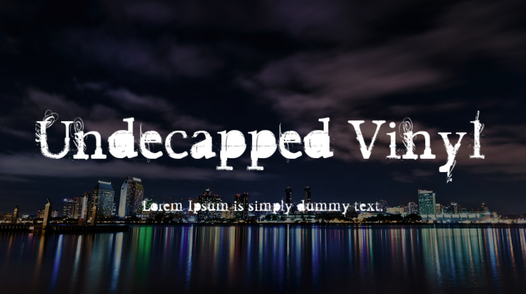 Undecapped Vinyl Font
