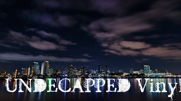 Undecapped Vinyl Font