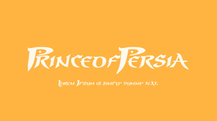 PrinceofPersia Font