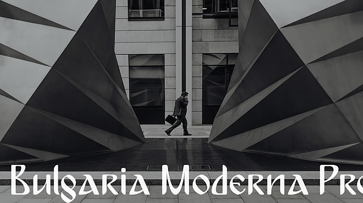 Bulgaria Moderna Pro Font