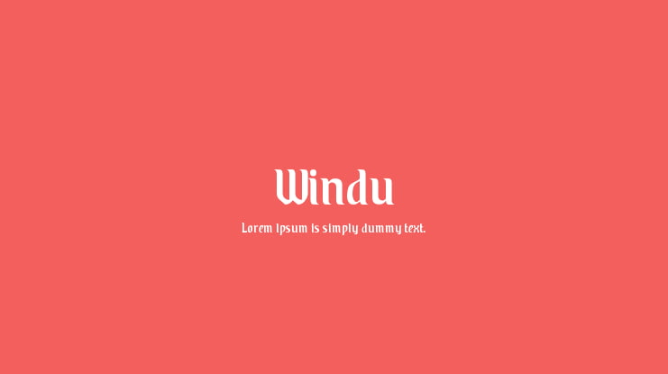 Windu Font