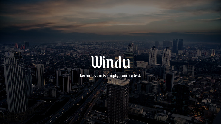 Windu Font