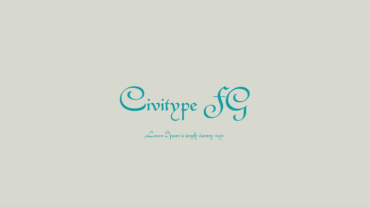 Civitype FG Font