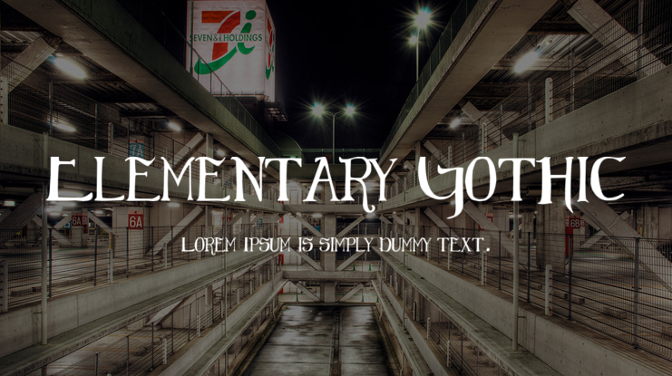Elementary Gothic Font Family