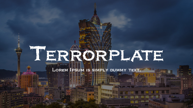 Terrorplate Font