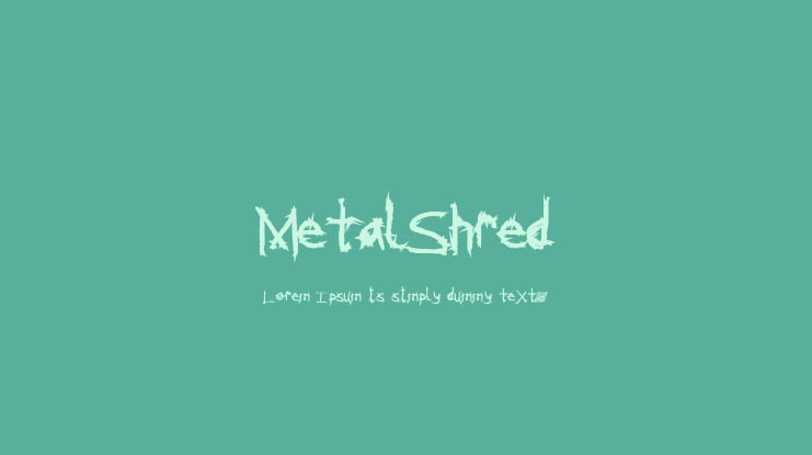 MetalShred Font