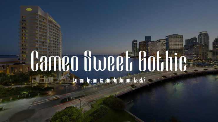 Cameo Sweet Gothic Font