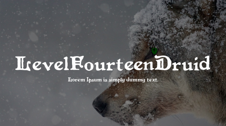 LevelFourteenDruid Font