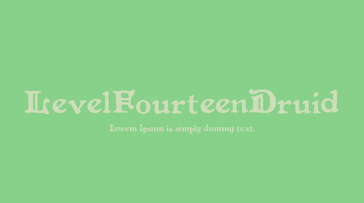 LevelFourteenDruid Font