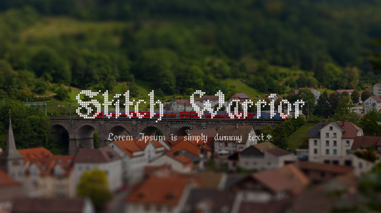 Stitch Warrior Font