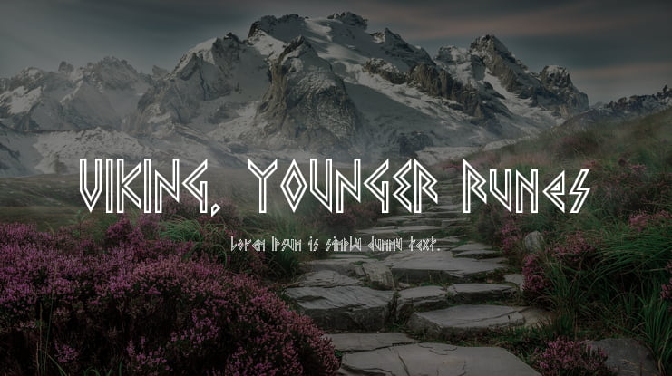 VIKING, YOUNGER Runes Font Family