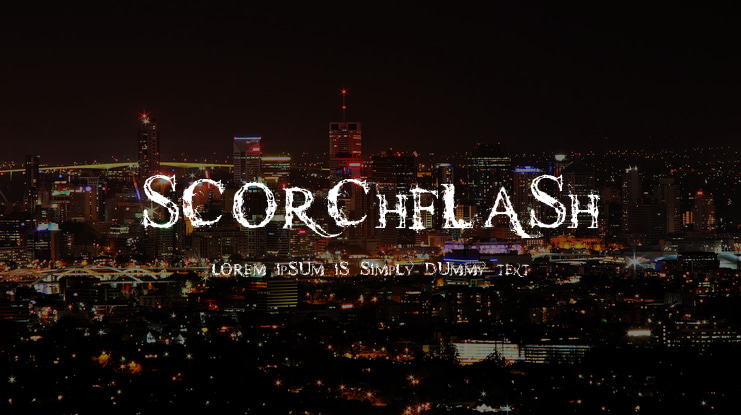 scorchflash Font
