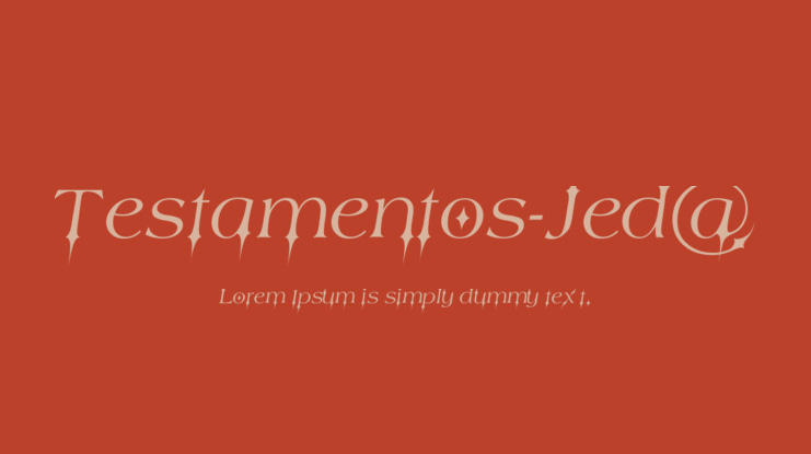 Testamentos-Jed@ Font