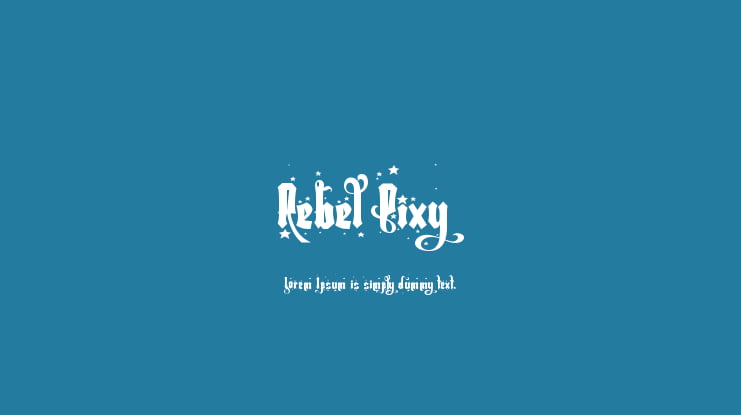 Rebel Pixy Font Family