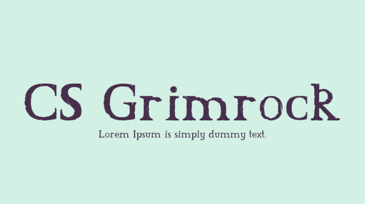 CS Grimrock Font