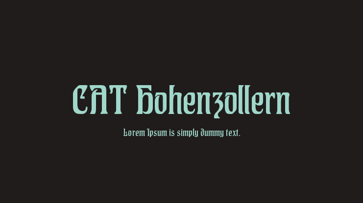 CAT Hohenzollern Font