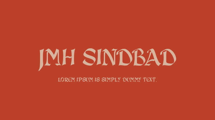JMH Sindbad Font