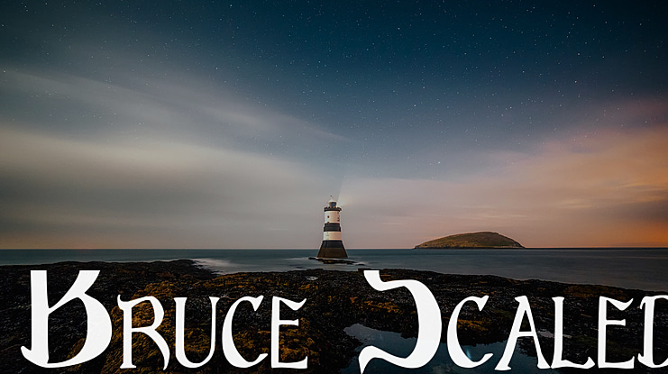 Bruce Scaled Font Family