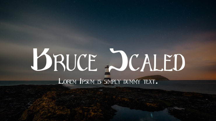 Bruce Scaled Font Family