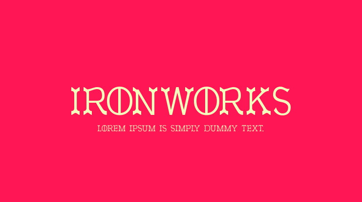 Ironworks Font