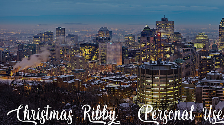 Christmas Ribby - Personal Use Font