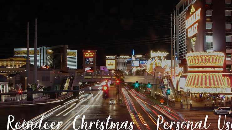 Reindeer Christmas - Personal Use Font