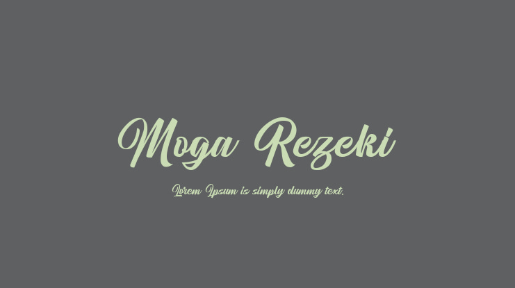 Moga Rezeki Font