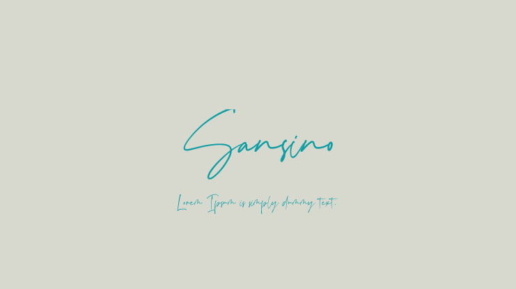 Sansino Font