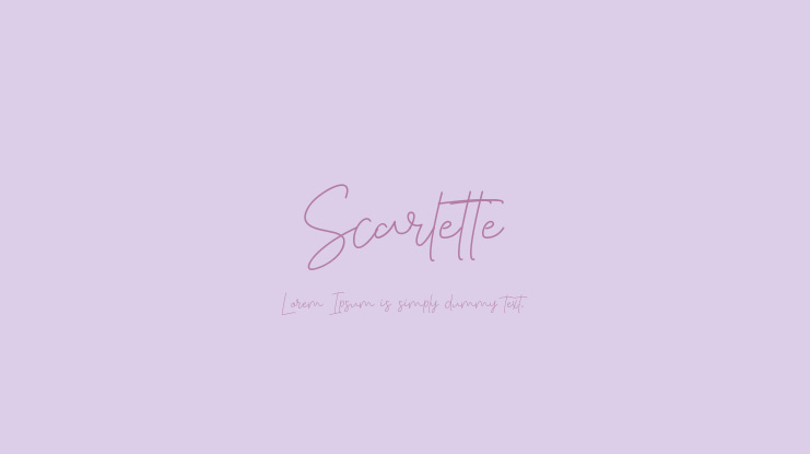Scarlette Font