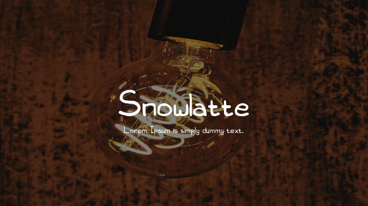 Snowlatte Font