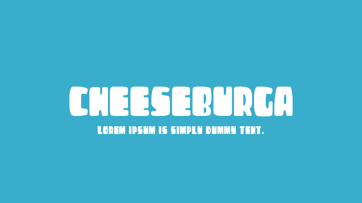 CHEESEBURGA Font