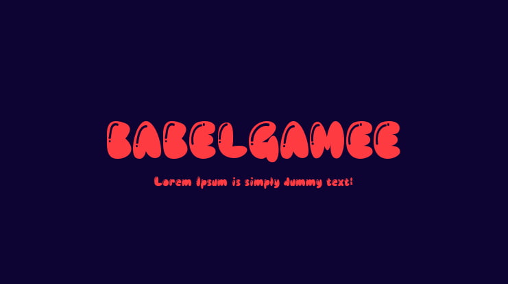 BABELGAMEE Font