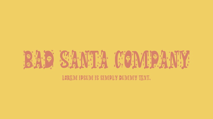 Bad Santa Company Font