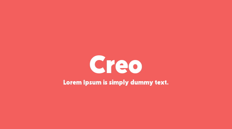 Creo Font Family