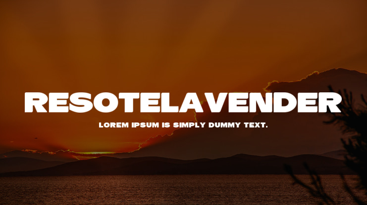 ResotELavender Font Family