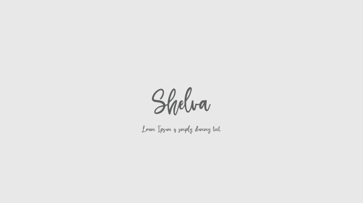 Shelva Font