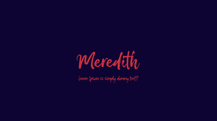 Meredith Font