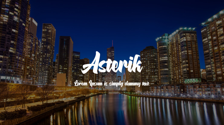 Asterik Font