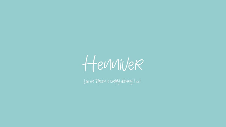 Henniver Font