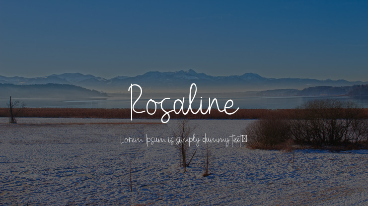 Rosaline Font