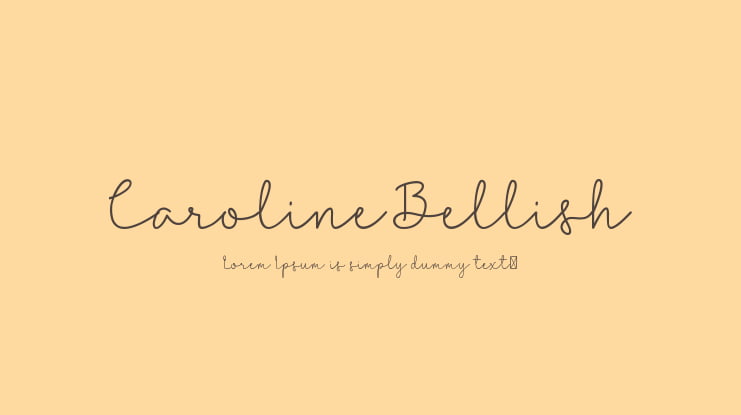 Caroline Bellish Font
