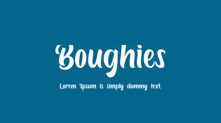Boughies Font