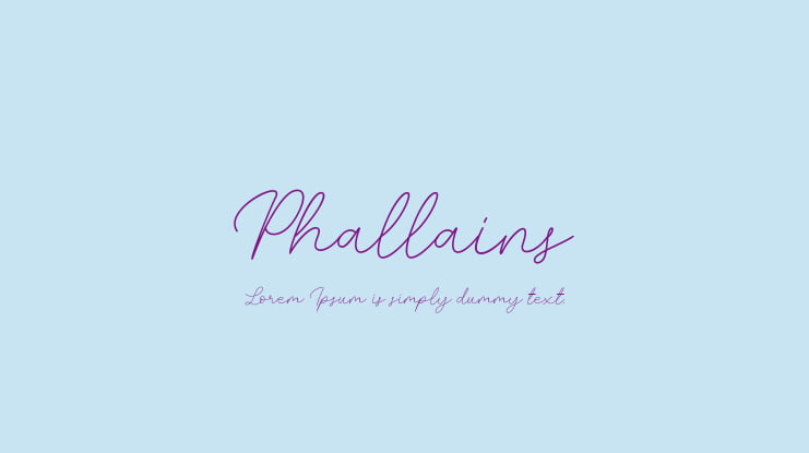 Phallains Font