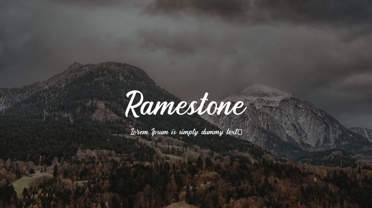 Ramestone Font