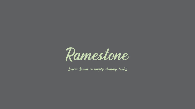 Ramestone Font